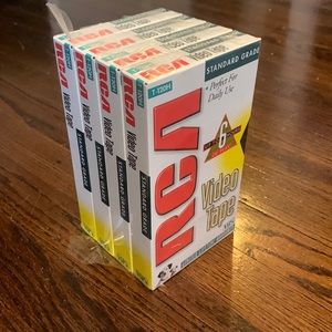 4 VHS TAPES by RCA 📼📼📼📼